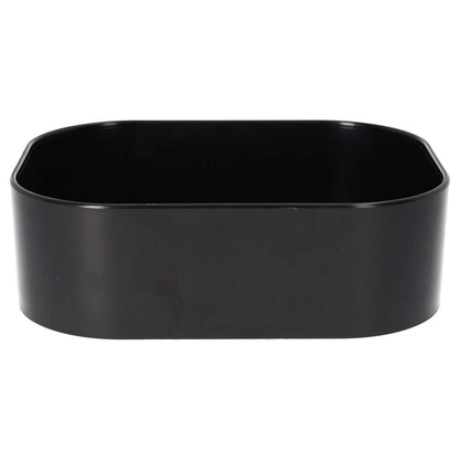 White Python Water Bowl Black X-Large | Vivarium Water Dish 180x140x55mm