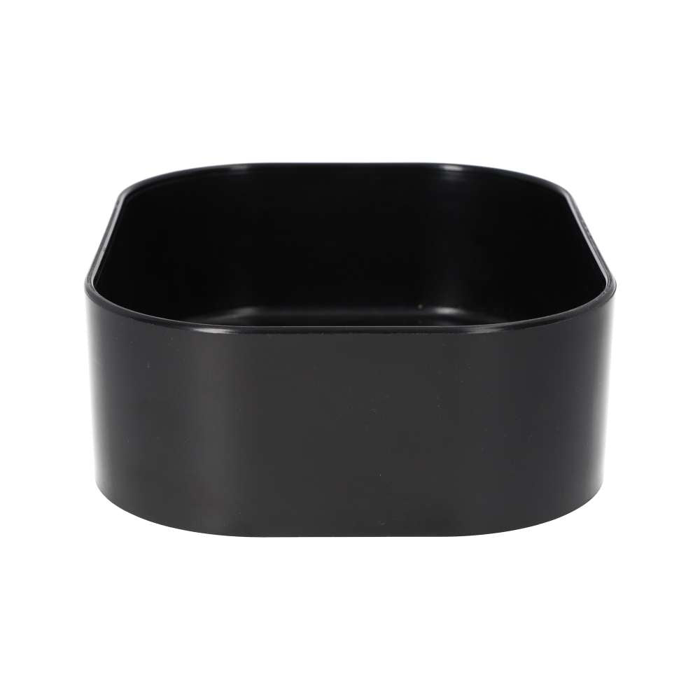 White Python Water Bowl Black X-Large | Vivarium Water Dish 180x140x55mm