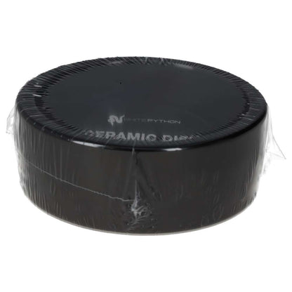 White Python Round Ceramic Water Bowl Black 10x10x3cm