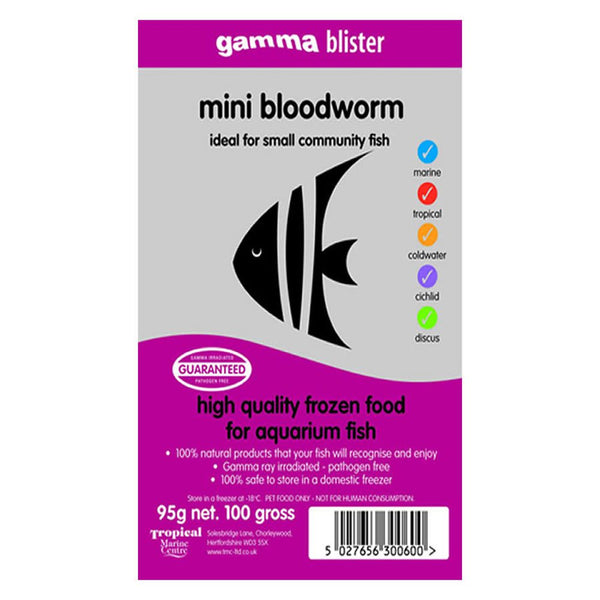 Gamma Frozen Blister Mini Bloodworm 95g