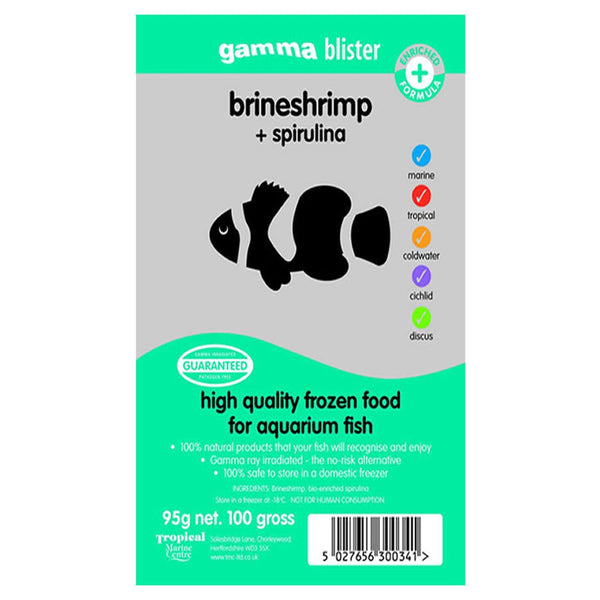 Gamma Frozen Blister Brineshrimp & Spirulina 95g