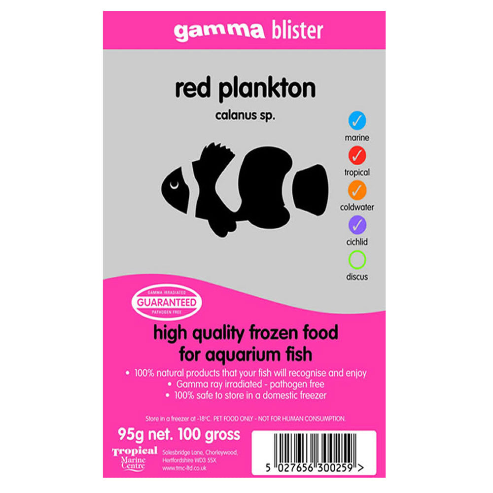 Gamma Blister Red Plankton 95g Frozen Fish Food
