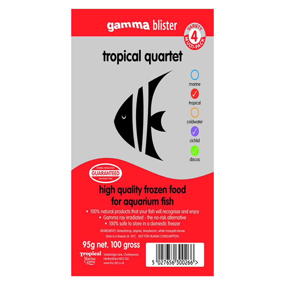 Gamma Blister Tropical Quintet Frozen Fish Food 95g