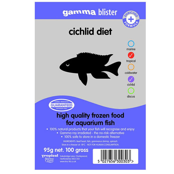 Gamma Frozen Blister Cichlid Diet 95g