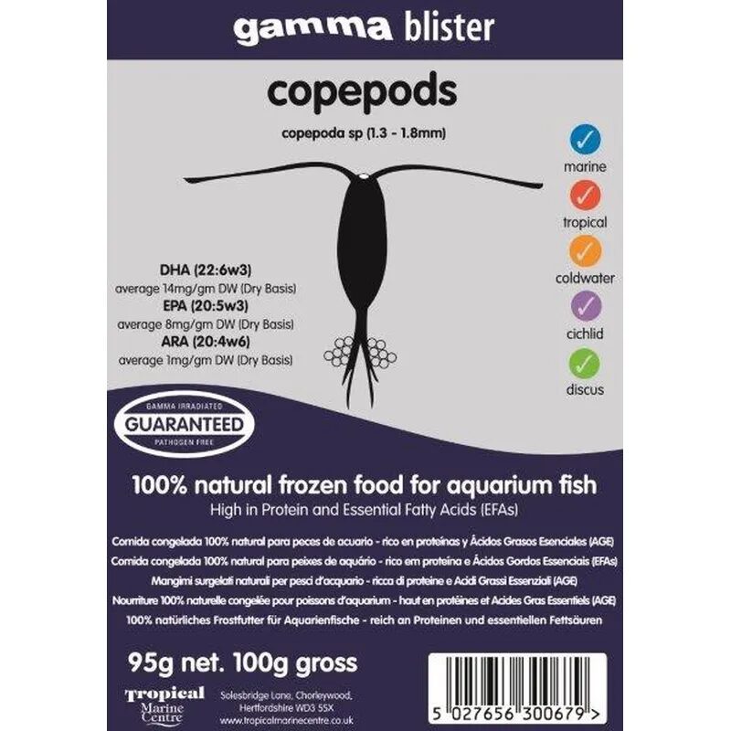 Gamma Frozen Blister Copepod 100g