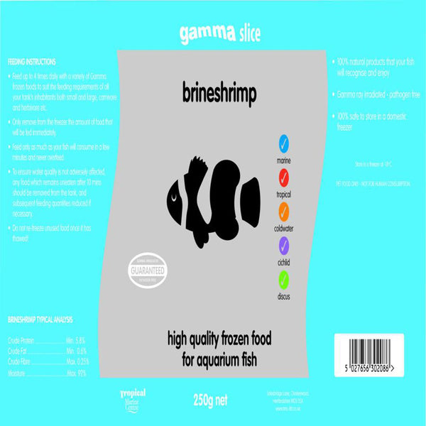 Gamma Frozen Slice Brineshrimp 250g