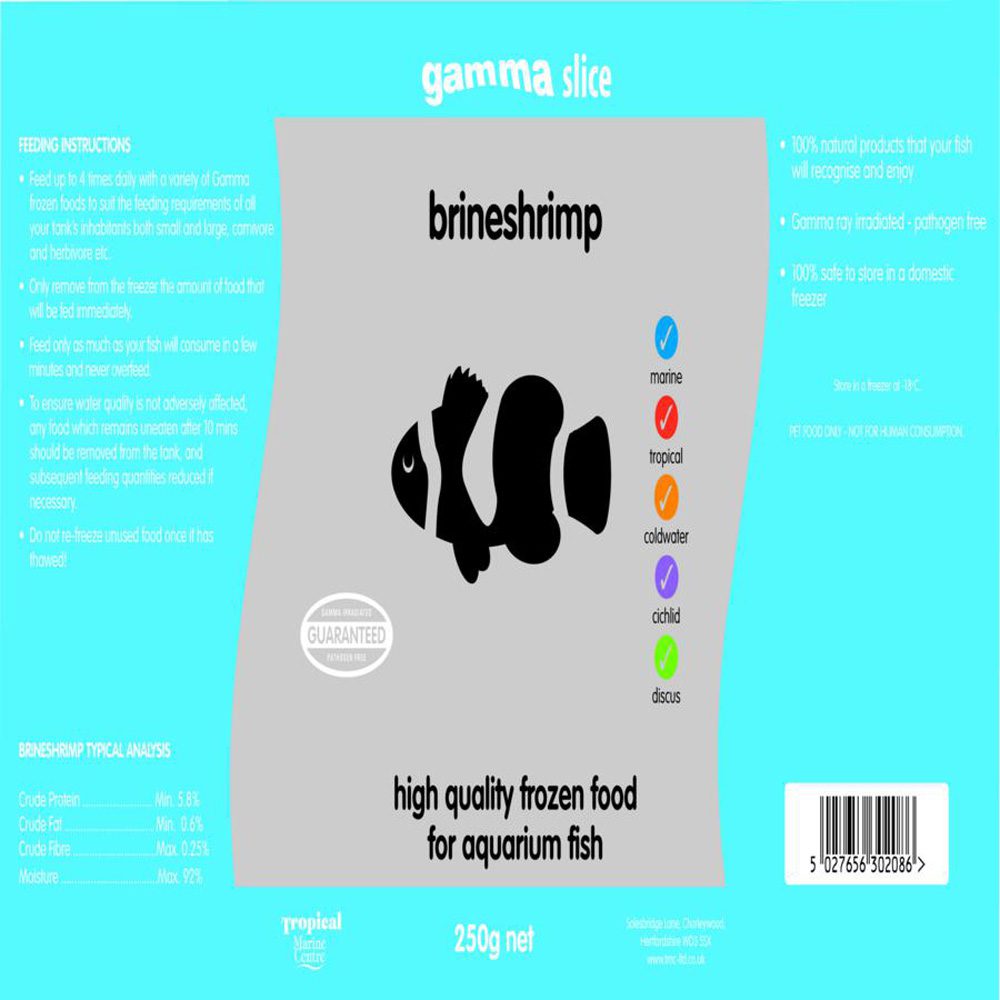 Gamma Frozen Slice Brineshrimp 250g