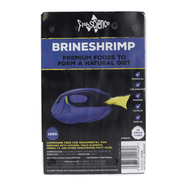 FishScience Frozen Blister Pack Artemia 100g