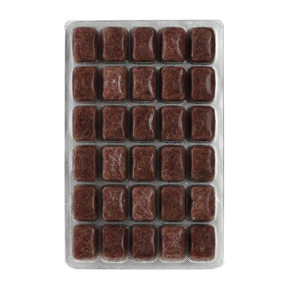 FishScience Frozen Blister Pack Tubifex 100g