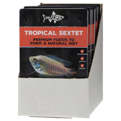 FishScience Frozen Blister Pack Tropical Sextet 100g