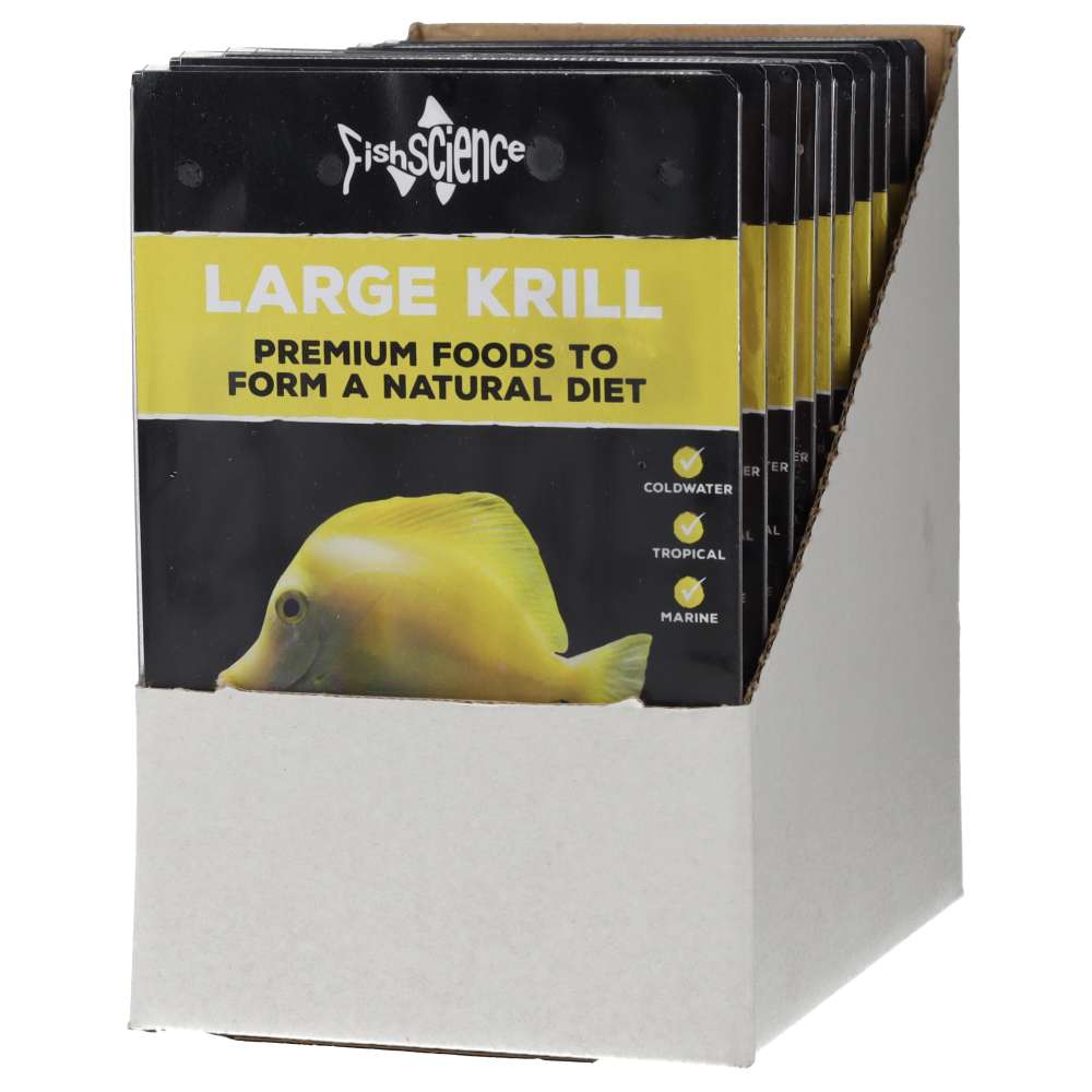 FishScience Frozen Blister Pack Large Krill 100g