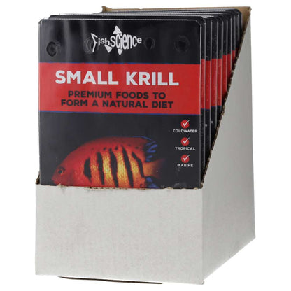 FishScience Frozen Blister Pack Small Krill 100g